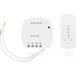 Smartwares SH4-99560 Draadloze Inbouwdimmer set – Incl. Afstandsbediening – Plug & Connect – Max 100 W