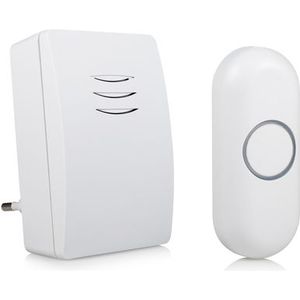 Byron DBY-21132 Draadloze Deurbel - Wit - Waterdicht - 100m Bereik