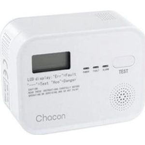 Chacon - Koolmonoxidemelder - Op 4,5 Volt Batterij - LCD Display