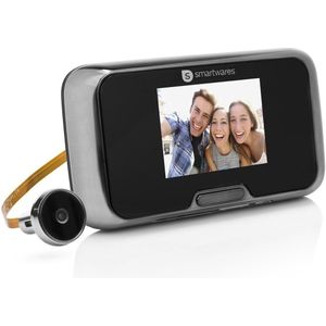 Smartwares Deurspion 10.018.27- Camera - Werkt Op Batterijen - 2,8” Kleuren LCD Scherm