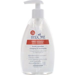 Herome Cosmetics Handverzorging Direct Desinfect Handgel Sensitive (Parfumvrij) Handreiniging 200 ml