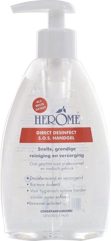 Herome Cosmetics - Handverzorging Direct Desinfect Handgel Sensitive Handzeep 200 ml