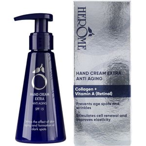 Herome Handcreme Extra Anti Aging Handverzorging - tegen Droge Handen - met SPF15 - 120ml