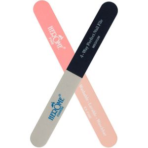 Herome Nagelvijl met 4 Vlakken - Grof, Medium, Fijn en Extra Fijn - Nagelverzorging