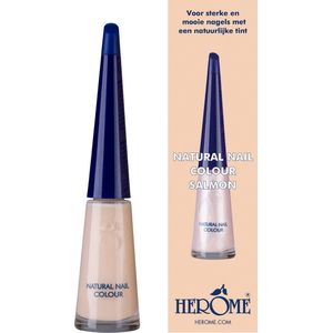 Herome Natural Nail Colour Salmon - verstevigende nagellak met een natuurlijke glans - 10ml.