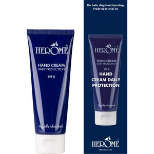 Herome Handcreme - Daily Protection SPF 8 - voor de Dagelijkse Verzorging, Beschermend en trekt snel in - 75ml.