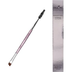 Herome Eye Care Wenkbrauw Borstel - Duo Brow Brush - Penseel en Borsteltje - voor Scherpe en Precieze Wenkbrauwvorm