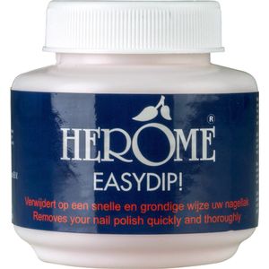 Herome Easydip Nagellakremover Nagellakverwijderaar - In een potje met ingebouwde borsteltjes - Navulbaar met Caring Nail Polish Remover