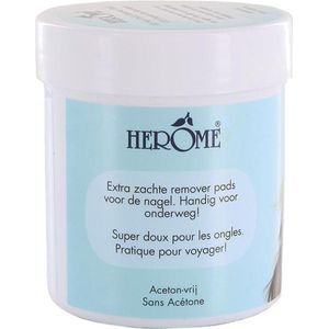 Herome Nagellak Remover Pads Nagelverzorging Zonder Aceton - Veilig Verwijderen van Nagellak - 100 Pads
