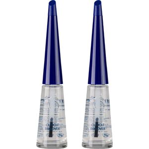 Herome 2-Pack Nagelriemverwijderaar (Cuticle Remover) – binnen 1 minuut elastische en soepele nagelriemen. Maakt vastzittende nagelriemen los en verwijdert losse velletjes - 2*10ml.
