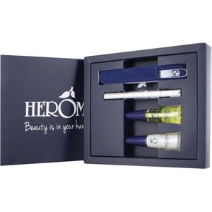 Herome Nail Care Set Large - Nagelverzorging - Nagelverharder, Nagelolie, Nagelriem Pen, Glazen Nagelvijl