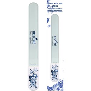 Herome Cosmetics - Handverzorging Groot Delfts Blauw Glas Manicuresets Dames
