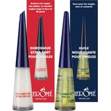 Herome Nagelverharder Extra Sterk en Base Coat Nagelverzorging met Nagelriemolie - Nail Hardener - 2*10ml