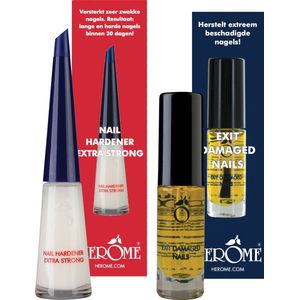 Herome Exit Damaged Nails Nagelolie & Nagelverharder Extra Sterk - Nagelverzorging - 7ml & 10ml