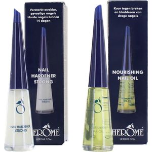 Herome - Combi-Pack Nagelverharder Sterk & Voedende Nagelolie - 2*10ml