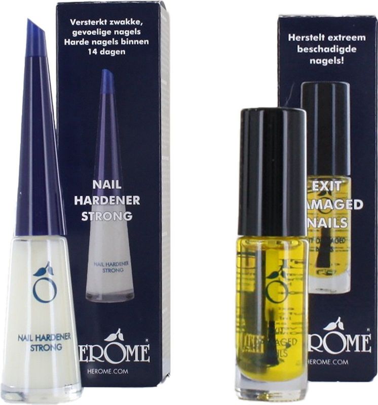 Herome - Exit Damaged Nails - Nagelverharder - Amandelolie - 10 ml