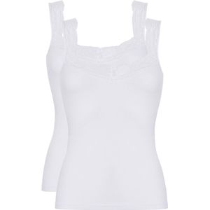 Ten Cate - Basic Lace - Dames Singlet - Wit - 2-pack