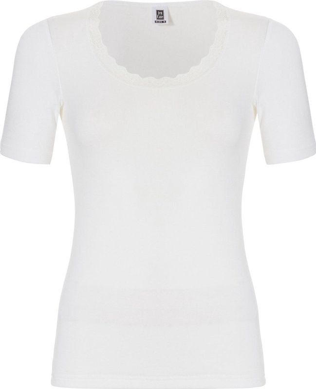 Ten Cate dames thermo shirt korte mouw - Kant - Wit
