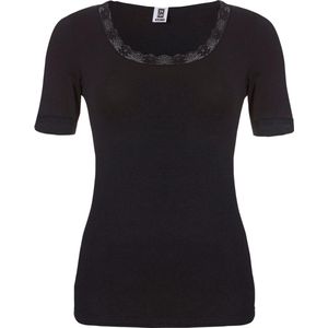 Ten Cate dames thermo shirt korte mouw - Kant - Zwart
