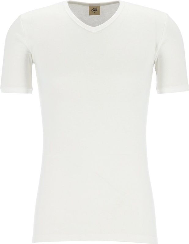 Ten Cate heren thermo shirt Korte mouw - V-hals - Wit