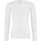 Ten Cate heren thermo shirt Lange mouw V-hals - Wit