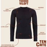 Ten Cate heren thermo shirt Lange mouw V-hals - Wit