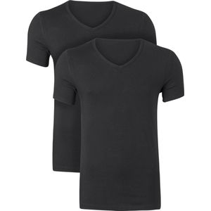 Ten Cate Shirt V-hals 2-Pack 3208 - Zwart