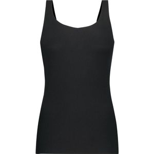 Secrets - 2-Way Top - Singlet - Zwart - Biologisch Katoen - Brede Bandjes
