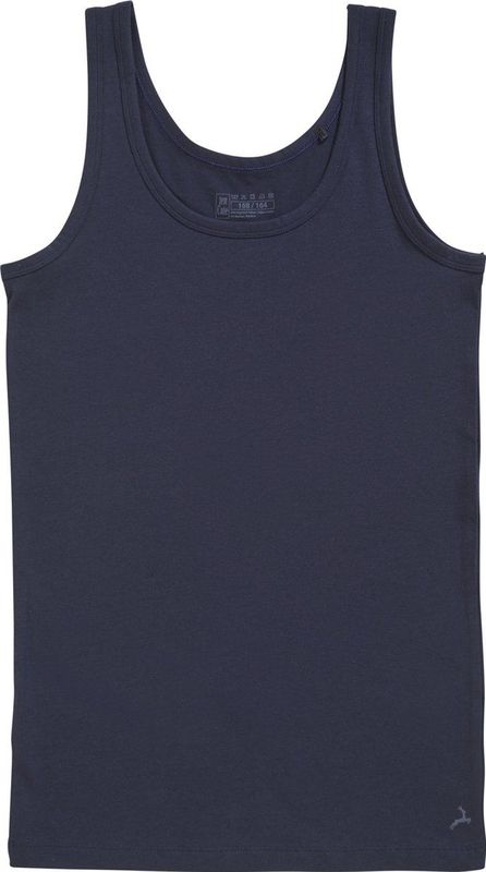 Ten Cate - 31964 - Kinder Onderhemd - Wit - Zwart - Donkerblauw - Grijs - Biologisch Katoen