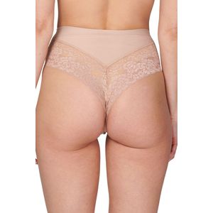 Secrets - Brazilian High Waist - Kanten Dames Taille Slip - Huidskleur