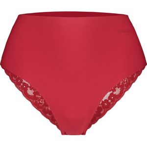 TEN CATE Secrets Lace women high waist brazilian met kant (1-pack), dames slip hoge taille, rood