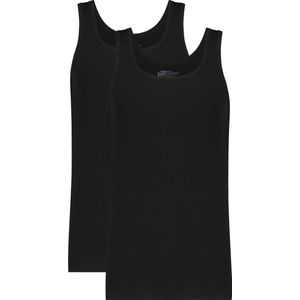 Ten Cate - 2-Pack Heren Singlet Zwart - maat S - Zwart
