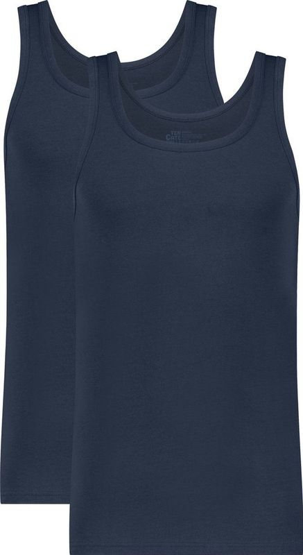 Ten Cate - Singlet - Navy - Biologisch Katoen - 2 Pack