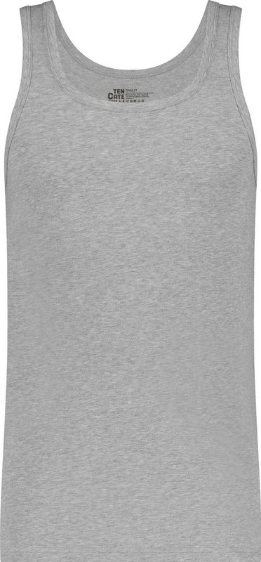 Basics - Singlet - Light Grey Melee - 2 Pack - 93% Organic Cotton, 7% Elastane