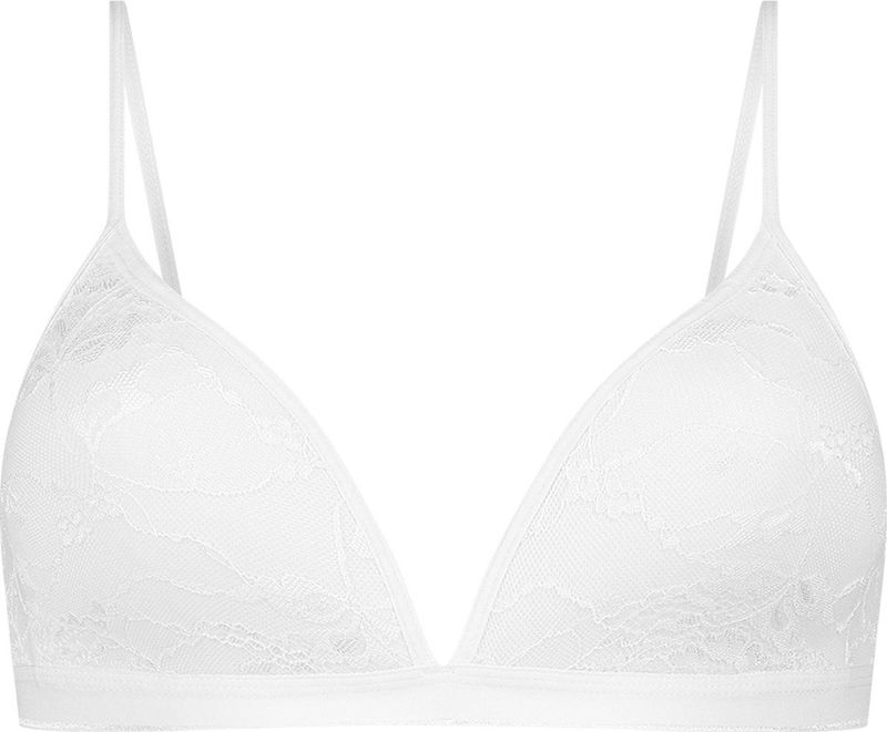 Basics voorgevormde bh met kant wit voor Dames | Maat 65A