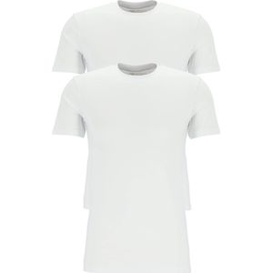 TEN CATE Basics men T-shirt (2-pack) - heren T-shirts brede O-hals - wit
