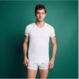 Ten Cate - T-shirt V-hals - Wit - 100% Biologisch Katoen - 2 Pack