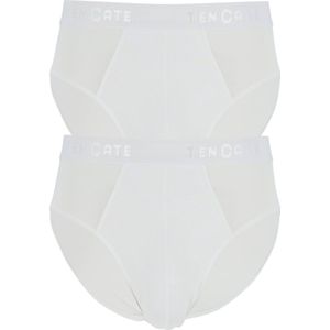 Basics 2-Pack heren sportslips - 32319 - Heren slips met elastische band - Biologisch katoen - Mannen ondergoed  - Wit
