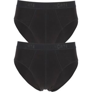Basics 2-Pack heren sportslips - 32319 - Heren slips met elastische band - Biologisch katoen - Mannen ondergoed  - Zwart