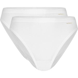 Ten Cate ondergoed 2 Pack dames Rio slip 32282 Hoog opgesneden dames slip Biologisch katoen Wit