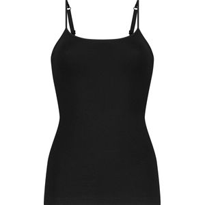 Ten Cate ondergoed dames hemden Spaghetti top 32287 Onderhemden met smalle bandjes Biologisch katoen Zwart