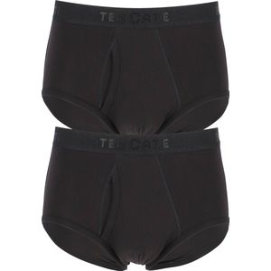 TEN CATE Basics men classic slip met gulp (2-pack), heren heupslips, zwart