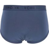 Ten Cate 2 Pack Classic slip heren met gulp 32320 Heren ondergoed met sluiting Biologisch katoen Blauw