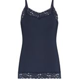 TEN CATE Secrets Lace women spaghetti top met kant (1 pack) dames singlet donker marine