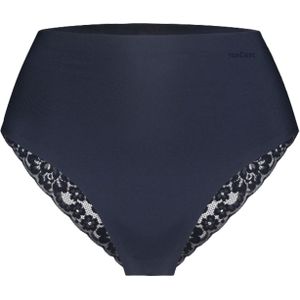 high waist brazilian met kant dark navy