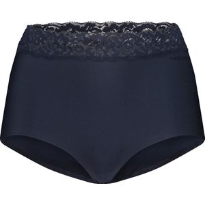 TEN CATE Secrets Lace women high waist met kant (1-pack), dames High waist hoge taille, donker marine - Maat: S