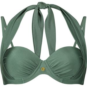 Ten cate multiway bikinitop in de kleur groen.