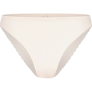 Secrets kanten dames heup slip - Naadloze invisible dames slip - Seamless modal  - Creme