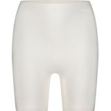Basics - High Waist Long Shorts - Off White - 88% Polyester 12% Elastane