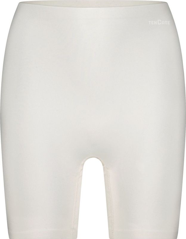 Basics - High Waist Long Shorts - Off White - 88% Polyester 12% Elastane